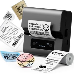 phomemo m221 label maker-flagship’s advanced 3inch bluetooth thermal label printer, print clearer & sharper, for address, barcode, ingredient,crafts, label printer for small business, for phone & pc