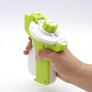 Motex Embossing Label Maker, Labeling Tool, Old School Label Maker, for Manual Label Embossing- E-202 (Lime)