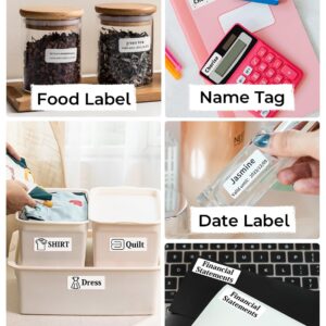 Phomemo Label Maker Machine- D50 Large Label Maker with Cutter Thermal Label Printer for 3/5" to 9/10" Tape, Labeler for Home Address, Organization, Office, Gift, Support iOS & Android