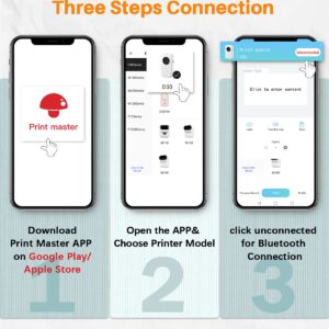 Memoqueen D30 Label Maker-Bluetooth thermal Mini Label Printer-Portable label Maker Machine with tape,Labeler Compatible with Phomemo D30 iOS&Android, Easy to Use for home office organization,Green