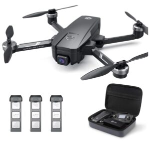 [74-min flight time] holy stone hs720e 4k eis drone with 3 batteries