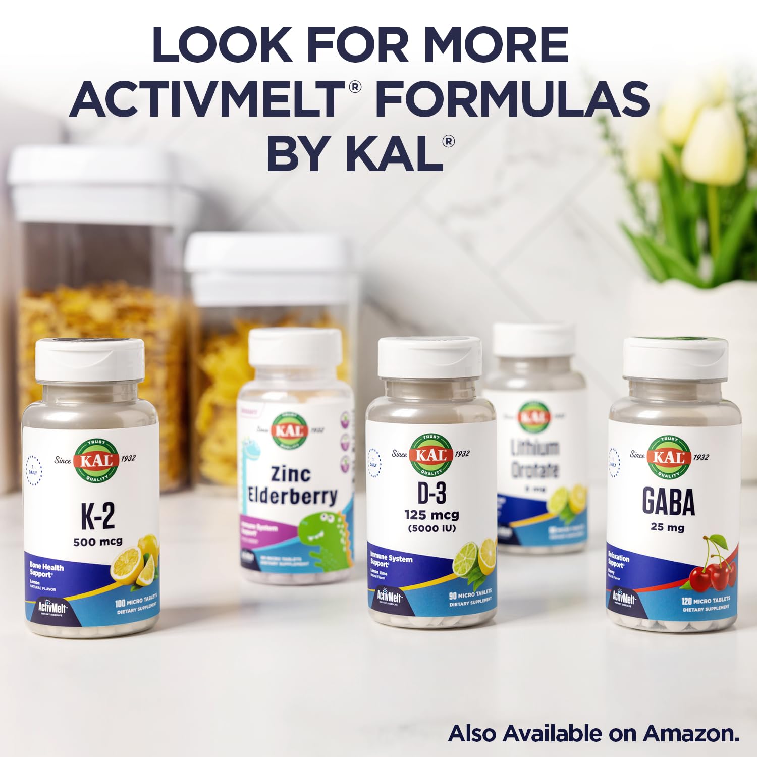 KAL Iron C, 90 Tablets, 4.5 mg/90 mg, Natural Apple Flavor, Increased Absorption Iron Pills, Immune Support