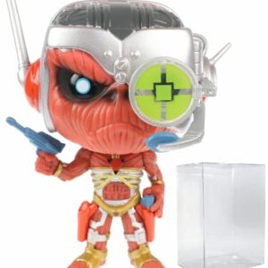 POP Iron [Maiden] Eddie - Somewhere in Time Funko Vinyl Figure (Bundled with Compatible Box Protector Case), Multicolored, 3.75 inches