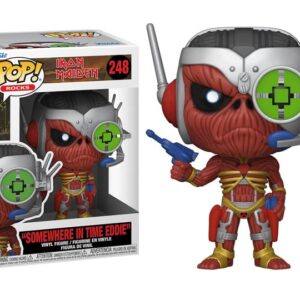 POP Iron [Maiden] Eddie - Somewhere in Time Funko Vinyl Figure (Bundled with Compatible Box Protector Case), Multicolored, 3.75 inches