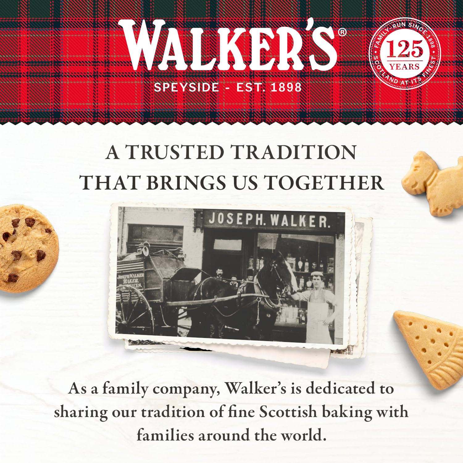 Walker’s 2023 Advent Calendar with Shortbread Cookies from Scotland - 28 Count (10.4 oz) - Limited Edition Cookie Box with Christmas Cookies in Various Shapes and Flavors