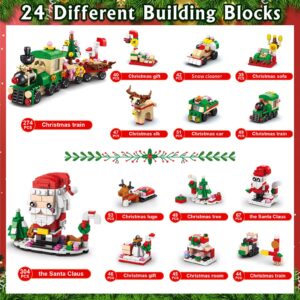 Advent calendar 2023 - kids christmas gifts,Christmas countdown calendar,24 days of Christmas Advent calendar, Christmas building blocks,Christmas gifts for kids girls boys adult