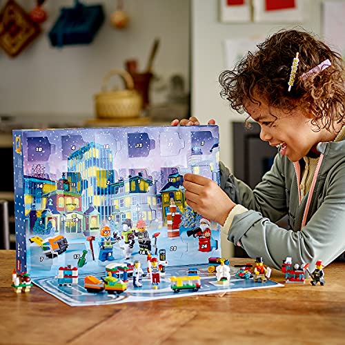 LEGO City Advent Calendar 60303 Building Kit; includes City Play Mat; Best Christmas Toys for Kids; New 2021 (349 Pieces)