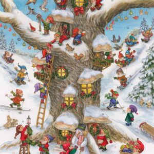 Elf Magic Advent Calendar (Countdown to Christmas) by Vermont Christmas Company with 'Twas the Night Before Christmas' Poem