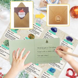 Gemstone Advent Calendar 2023, Gem Rock Advent Calendar 2023 for Kids Adults, Christmas Countdown Calendar With 24 Natural Gemstones, Including Greeting Card, Envelope, Etc