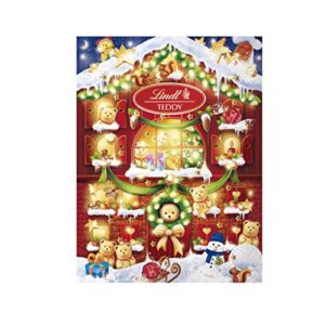 lindt holiday chocolate teddy bear advent calendar, 6.1 oz. (2021)