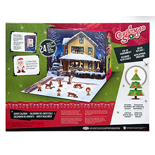 A Christmas Story Advent Calendar 2024 Includes 24 Windows Filled with Silly and Festive 1-inch Figures & Accessories!