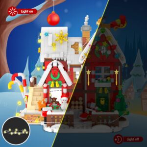 Advent Calendar 2023 Building Blocks Kit - Christmas Cottage, 24 Boxes 1393 Pcs Christmas Countdown Calendar Building Toys, Christmas Toy Building Sets Christmas Gifts Decorations for Boys Girls