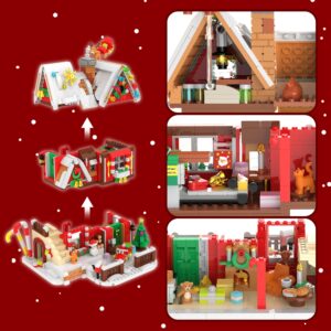 Advent Calendar 2023 Building Blocks Kit - Christmas Cottage, 24 Boxes 1393 Pcs Christmas Countdown Calendar Building Toys, Christmas Toy Building Sets Christmas Gifts Decorations for Boys Girls