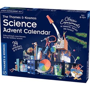 the thames & kosmos science advent calendar | 24 stem experiments in chemistry, biology & physics | great for winter holiday celebrations | conduct daily experiments | fun, wholesome family tradition