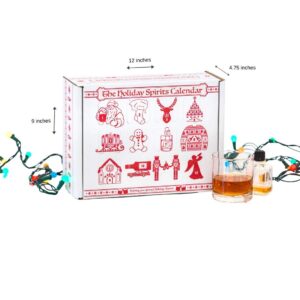 Advent Calendar for Alcohol & Adults | Gift Booze & Wine for Christmas 2023 | Great White Elephant & Holiday Party Hostess Present Idea | Alcohol Not Included