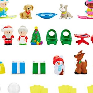 Fisher-Price Little People Toddler Toys Advent Calendar, Set Of 24 Figures & Accessories For Christmas Play Ages 1+ Years