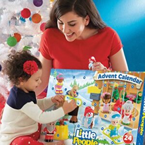 Fisher-Price Little People Toddler Toys Advent Calendar, Set Of 24 Figures & Accessories For Christmas Play Ages 1+ Years