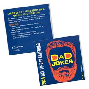 Dad Jokes 2024 Day-to-Day Calendar: A Year's Supply of Groan-Worthy Quips, Puns, and Almost-Funny Gags