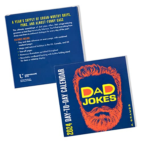 Dad Jokes 2024 Day-to-Day Calendar: A Year's Supply of Groan-Worthy Quips, Puns, and Almost-Funny Gags