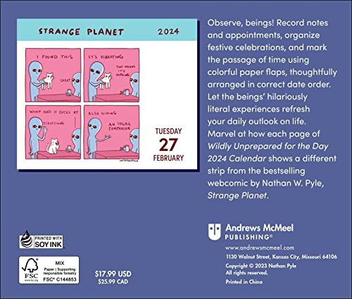 Strange Planet 2024 Day-to-Day Calendar: Wildly Unprepared for the Day