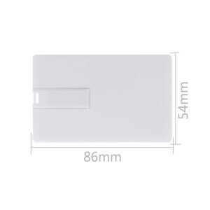 Wafer USB Bussiness Card Flash Drive Blank DIY Memory Stick Wholesale Bulk Pack 10 (16GB USB 3.0, White)