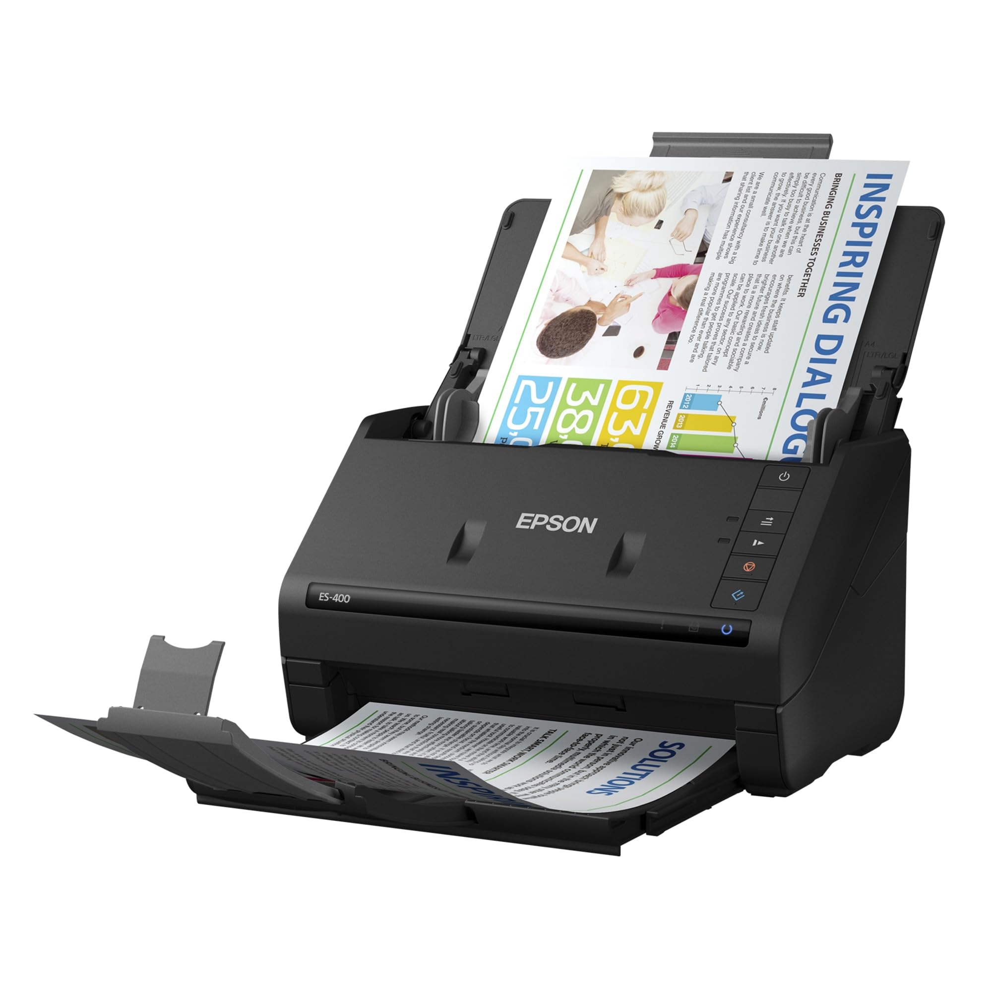 Epson WorkForce ES-400 Color Duplex Document Scanner for PC and Mac, Auto Document Feeder (ADF)