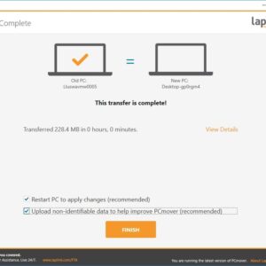 Laplink PCmover Home | Instant Download | Single Use License | Moves Applications, Files, and Settings to Your New PC