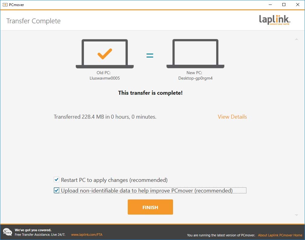 Laplink PCmover Home | Instant Download | Single Use License | Moves Applications, Files, and Settings to Your New PC