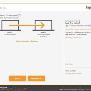 Laplink PCmover Home | Instant Download | Single Use License | Moves Applications, Files, and Settings to Your New PC