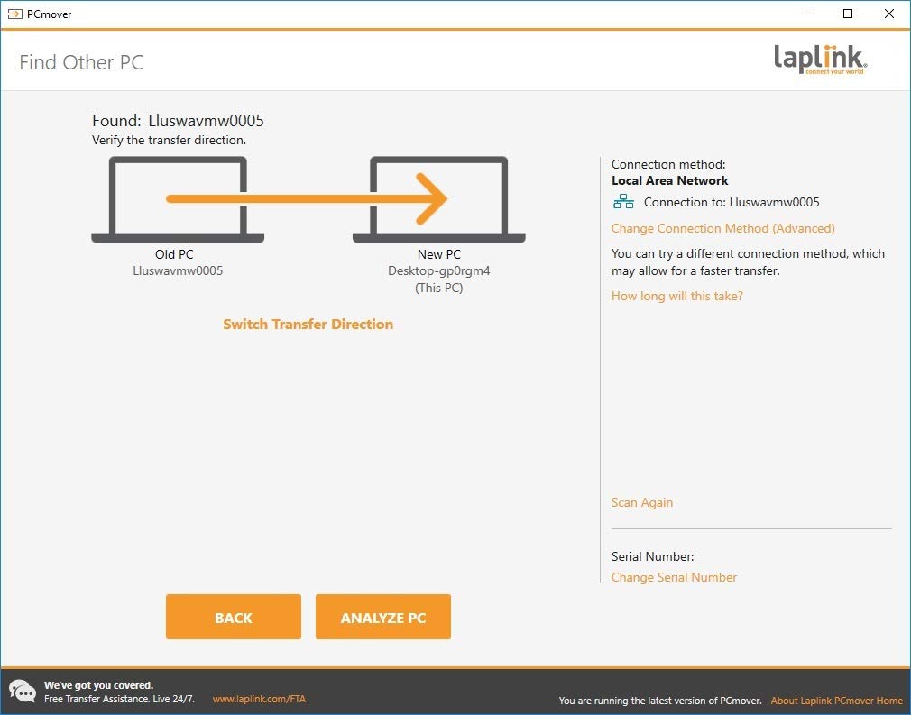 Laplink PCmover Home | Instant Download | Single Use License | Moves Applications, Files, and Settings to Your New PC