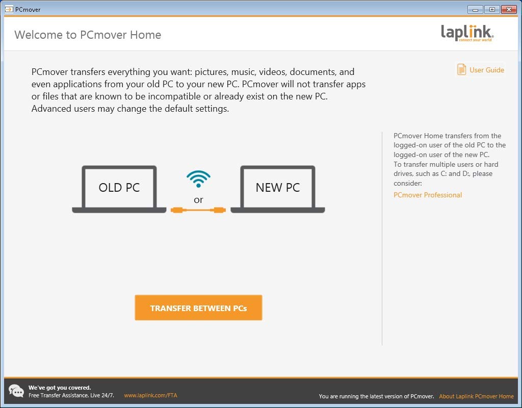 Laplink PCmover Home | Instant Download | Single Use License | Moves Applications, Files, and Settings to Your New PC