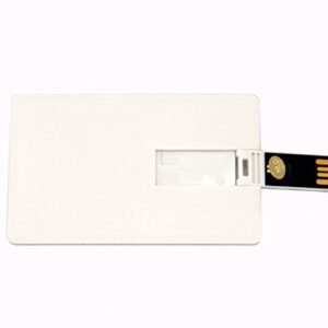 Credit Card USB Flash Drive Blank DIY Memory Stick Wholesale Bulk Pack 5 (2GB, White)