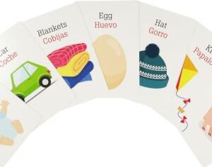 Bilingual Flash Cards - First Words (English and Spanish Edition)