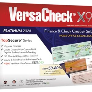 VersaCheck X9 Gold 2024 – 3 User Finance and Check Creation Software