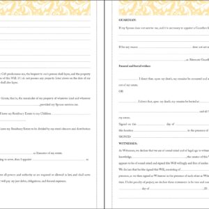 My Family Estate Legal Document Kit (includes Last Will and Testament, Health Care Proxy, and Legal Power of Attorney)