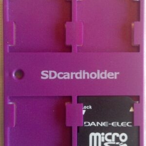 Standard SD Card Holder Credit Card Size Secure Digital Memory Card Case (Yellow)