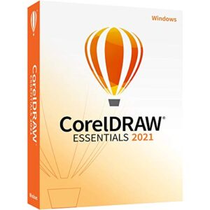 [old version] coreldraw essentials 2021 | graphics design software for occasional users | illustration, layout, and photo editing [pc disc]