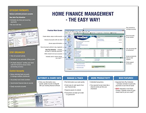 VersaCheck X1 Silver 2024 - Personal Finance and Check Creation Software