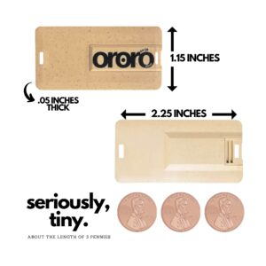 Ororo Shop Thumb Drive 64GB - USB Memory Stick 64GB Flash Drive Multipacks - 4 Piece USB Drive Set - Fat32 USB Flash Drive Eco Slim Low Profile Flash Drive