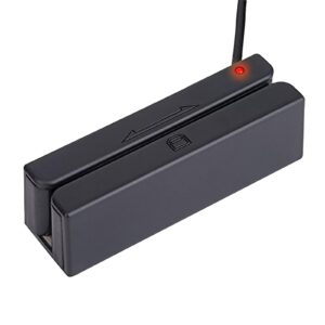 USB Magnetic Stripe Card Reader 3-Track POS Credit Card Reader Swiper Magstripe Swipe Card Reader