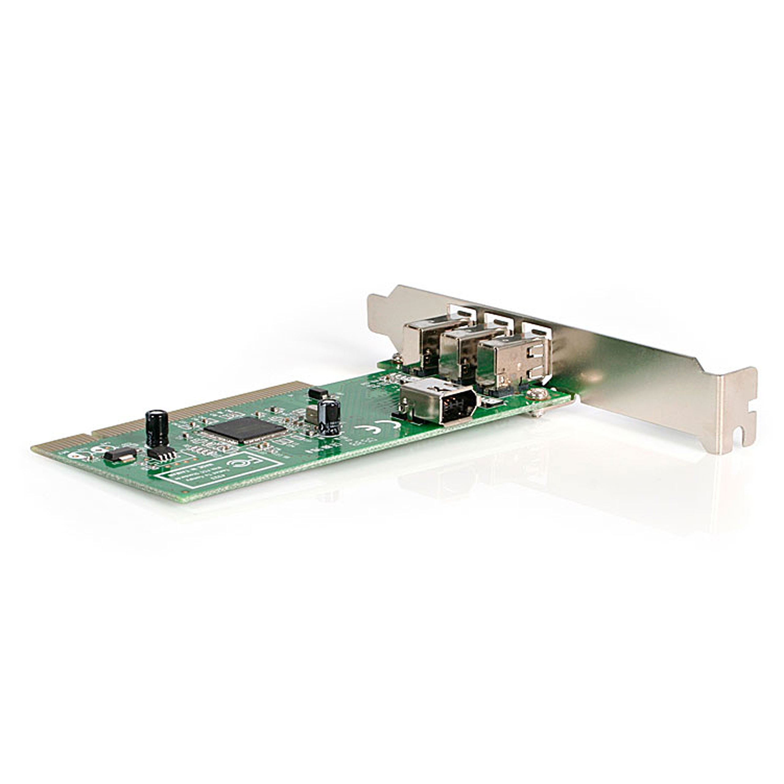 StarTech.com 4 port PCI 1394a FireWire Adapter Card - 3 External 1 Internal FireWire PCI Card (PCI1394MP)