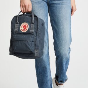 Fjallraven Women's Kanken Mini Backpack, Graphite, Blue, One Size