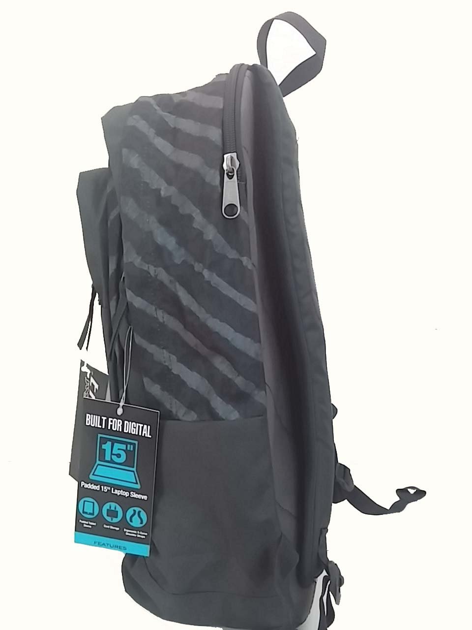 Jansport Trans Megahertz II Backpack - Grey with Stripes