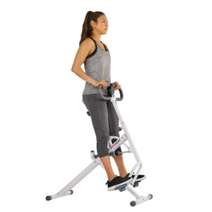 EFITMENT Rower-Ride Squat Machines for Home Exercise Trainer Total Body Abs and Glutes Butt Assist Db Method Upright Workout Rowing Machine - SA022