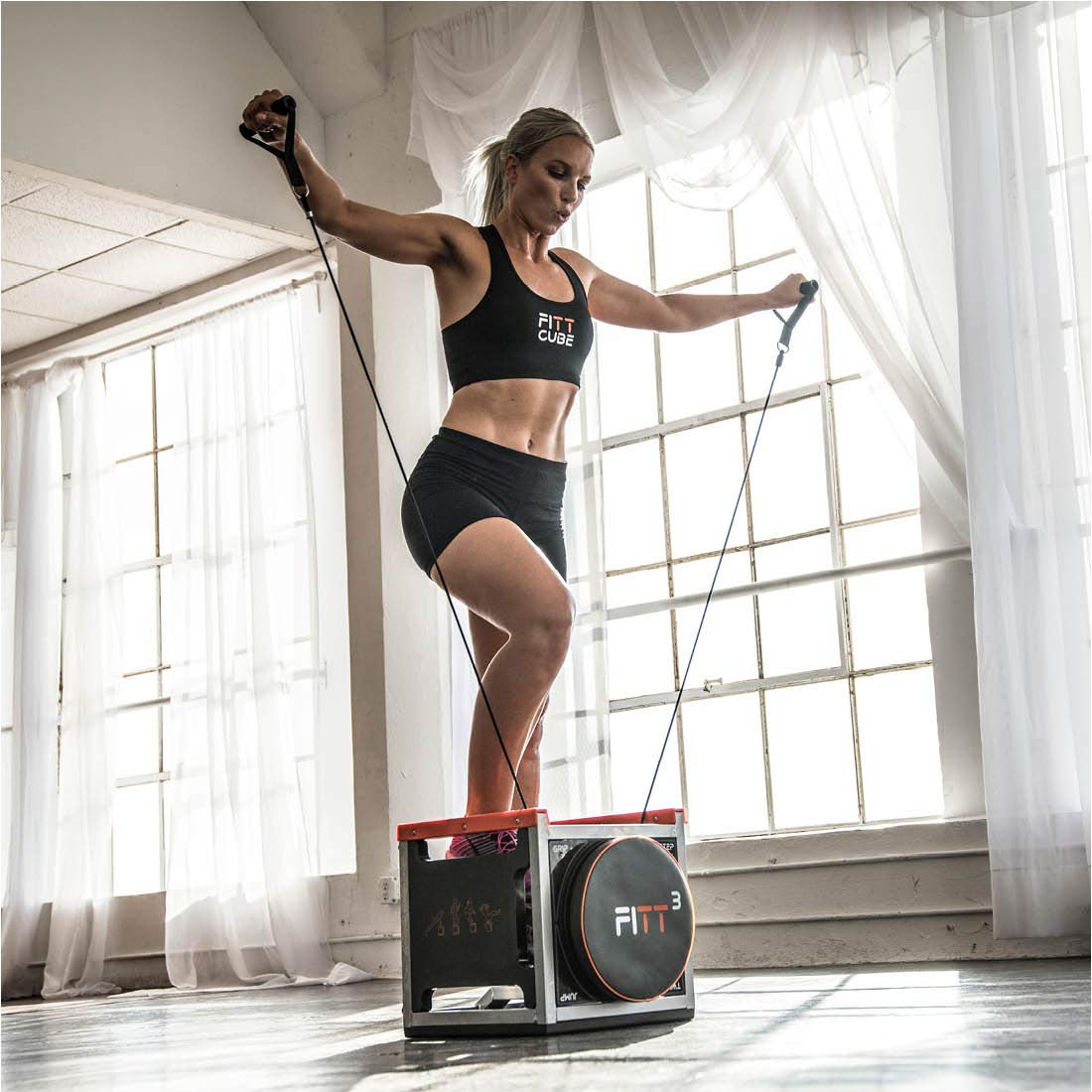 New Image Unisex's FITT Cube Total Body Workout, High Intensity Interval Training Machine, Accent Color Varies