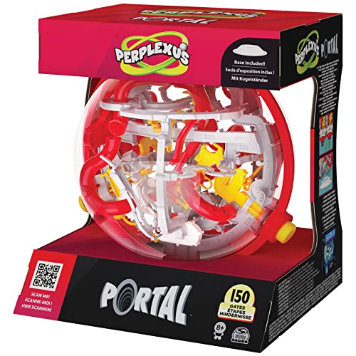 SPIN MASTER GAMES Perplexus Portal, 3D Puzzle Ball Maze Fidget Toys Kids Games Travel Games Puzzle Games Fidget Ball with 150 Obstacles, for Adults and Kids Ages 8 and up