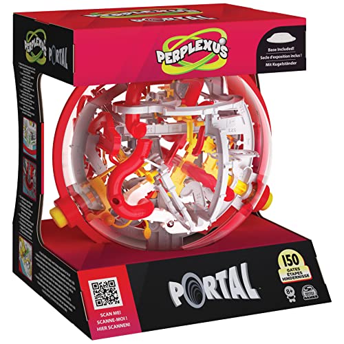 SPIN MASTER GAMES Perplexus Portal, 3D Puzzle Ball Maze Fidget Toys Kids Games Travel Games Puzzle Games Fidget Ball with 150 Obstacles, for Adults and Kids Ages 8 and up