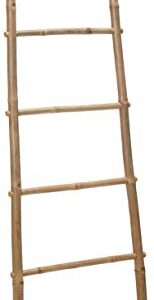 Master Garden Products Bamboo Ladder Rack, 60H", Yellow