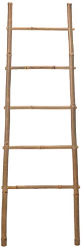 Master Garden Products Bamboo Ladder Rack, 60H", Yellow