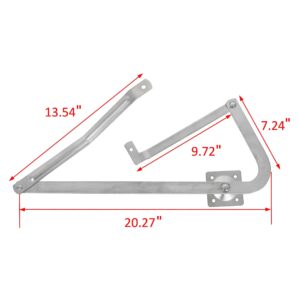 KUAFU 55-2 Attic Ladder Spreader Hinge Arms Compatible with Werner MFG After 2010 - (Pair)